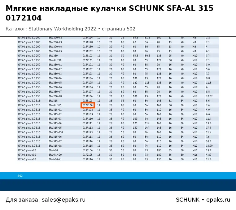 SCHUNK 0172104