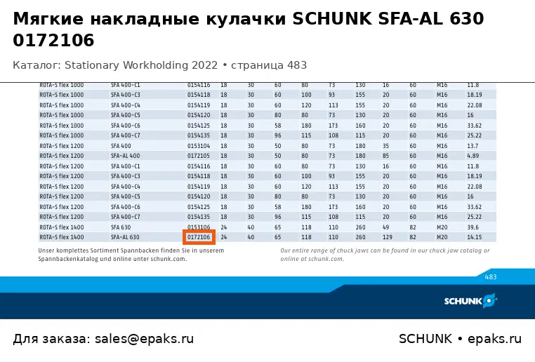 SCHUNK 0172106