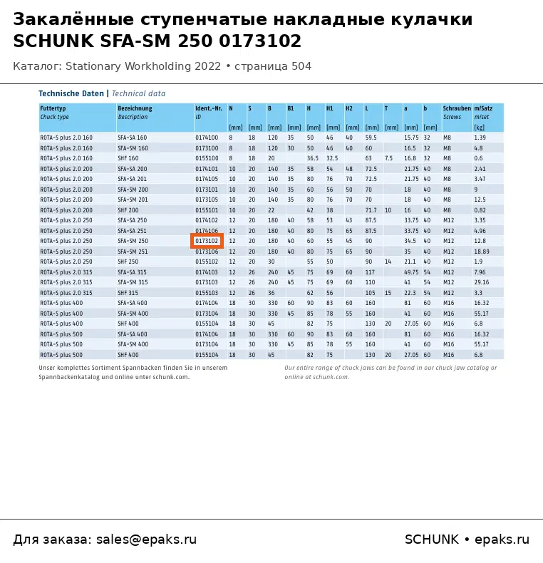 SCHUNK 0173102