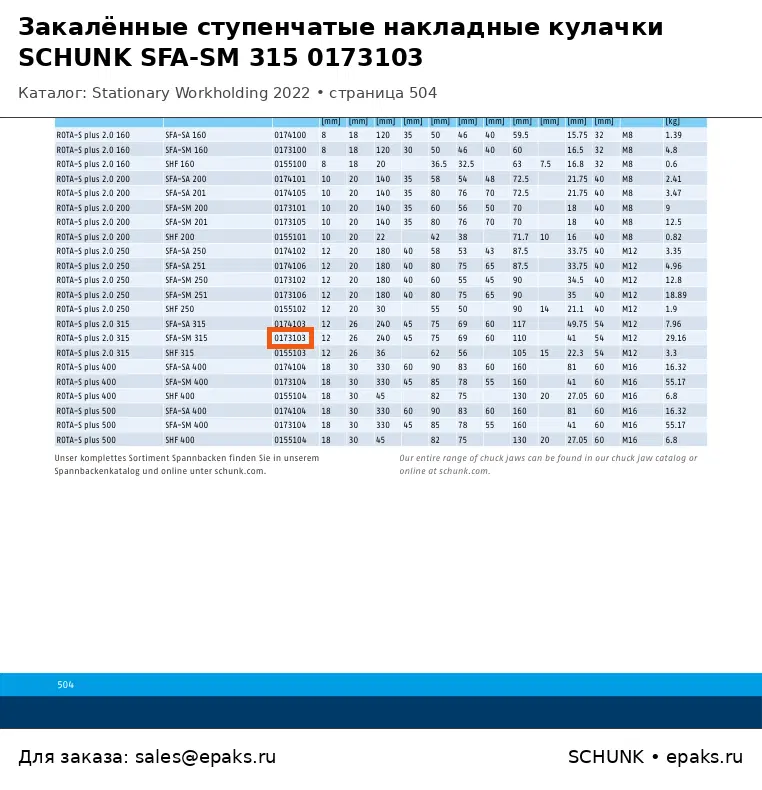 SCHUNK 0173103
