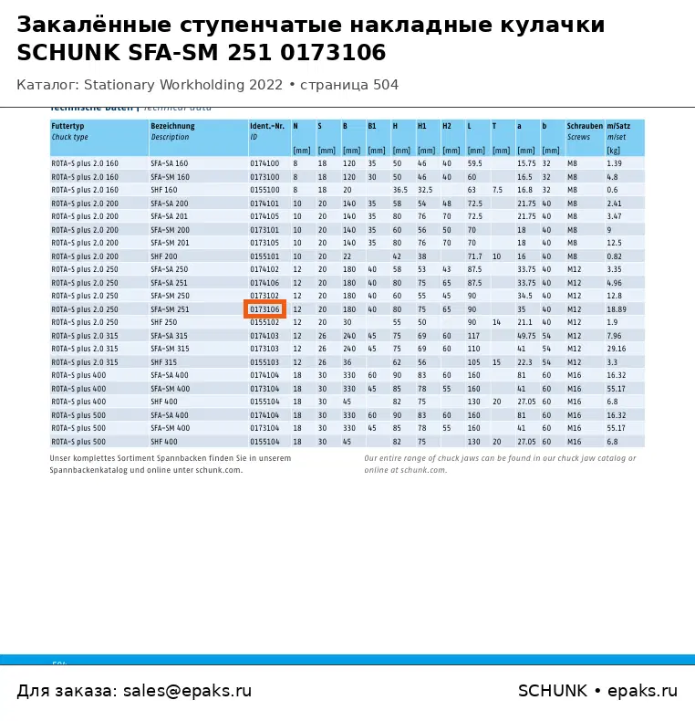 SCHUNK 0173106