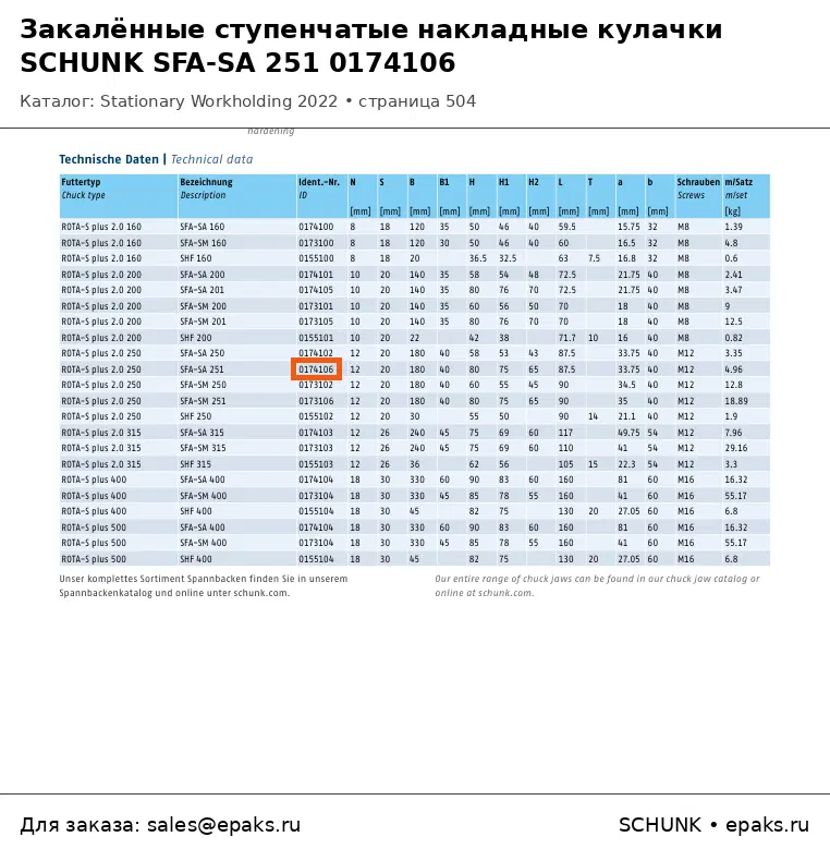 SCHUNK 0174106