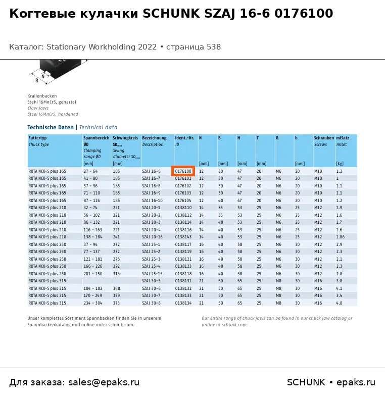 SCHUNK 0176100