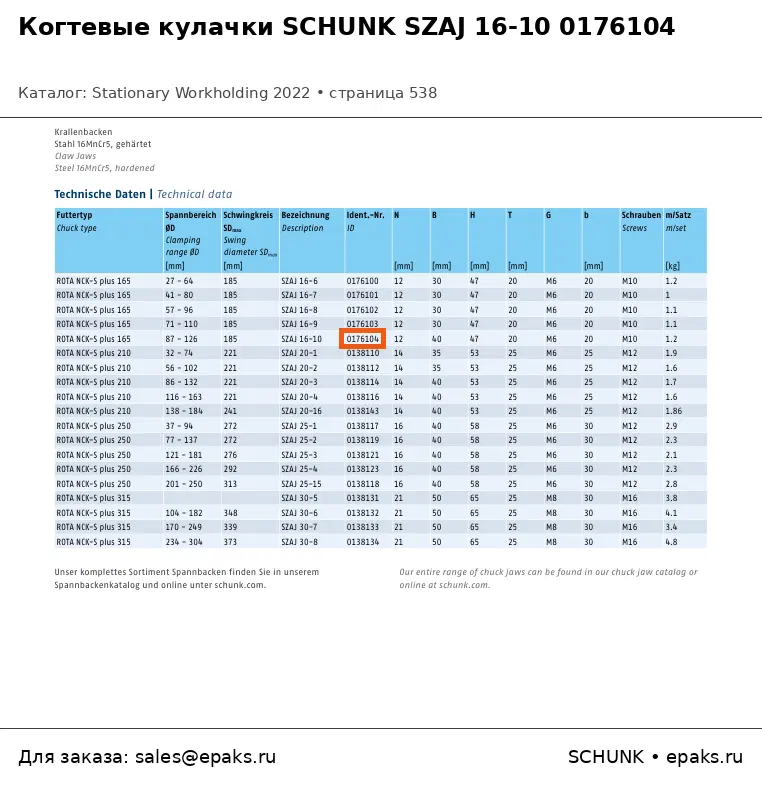 SCHUNK 0176104