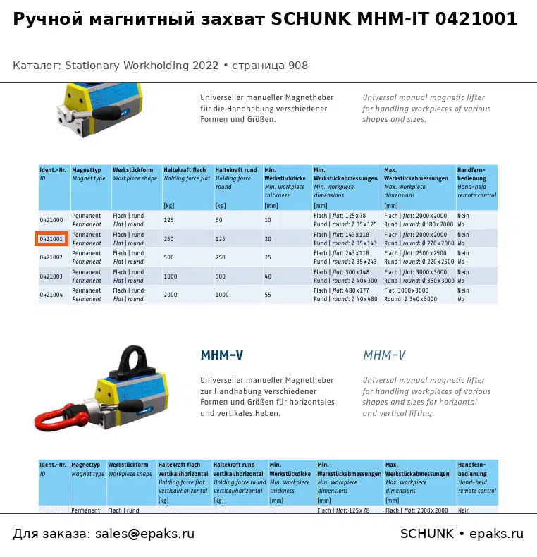 SCHUNK 0421001