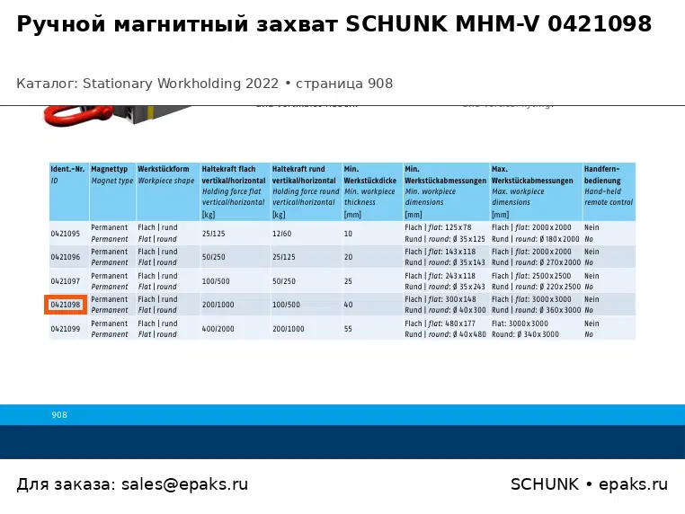 SCHUNK 0421098
