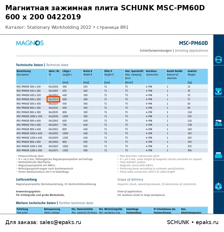 SCHUNK 0422019