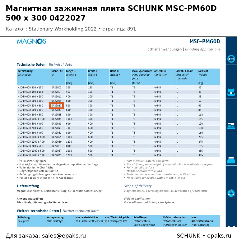 SCHUNK 0422027