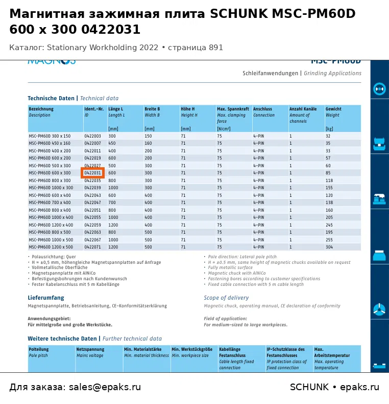 SCHUNK 0422031