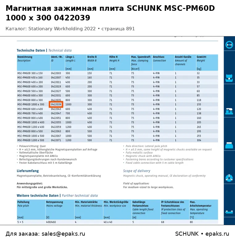 SCHUNK 0422039