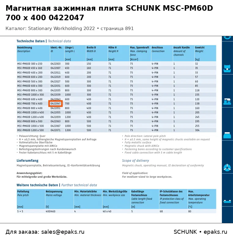SCHUNK 0422047