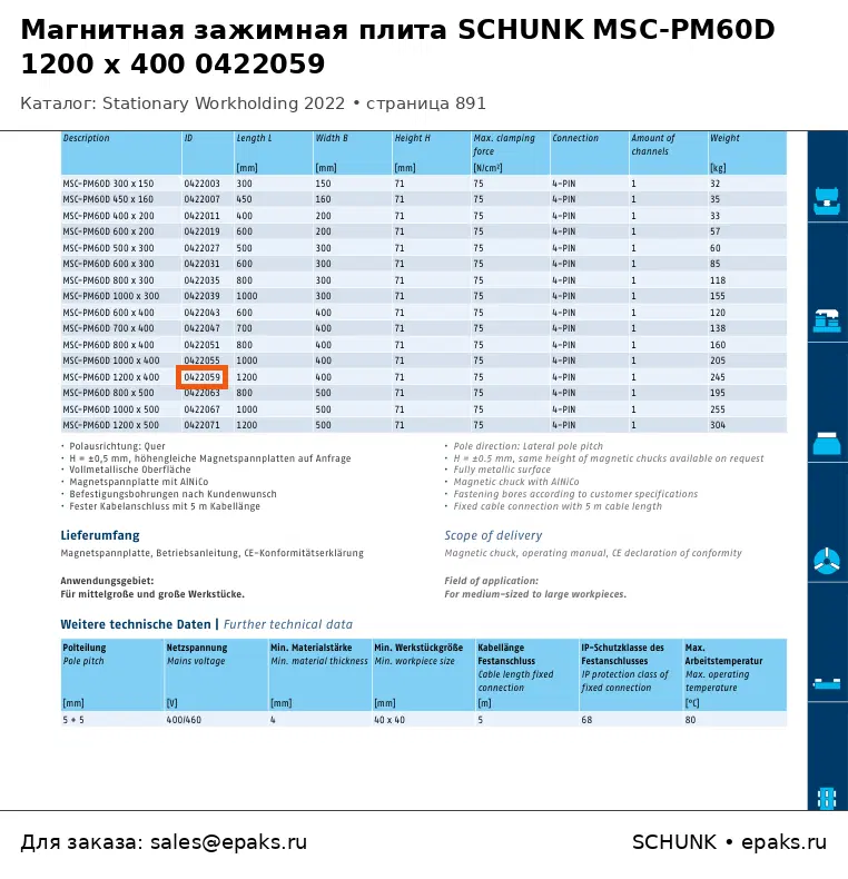 SCHUNK 0422059