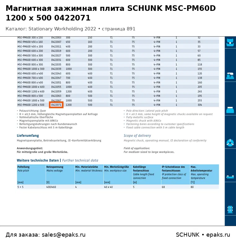 SCHUNK 0422071