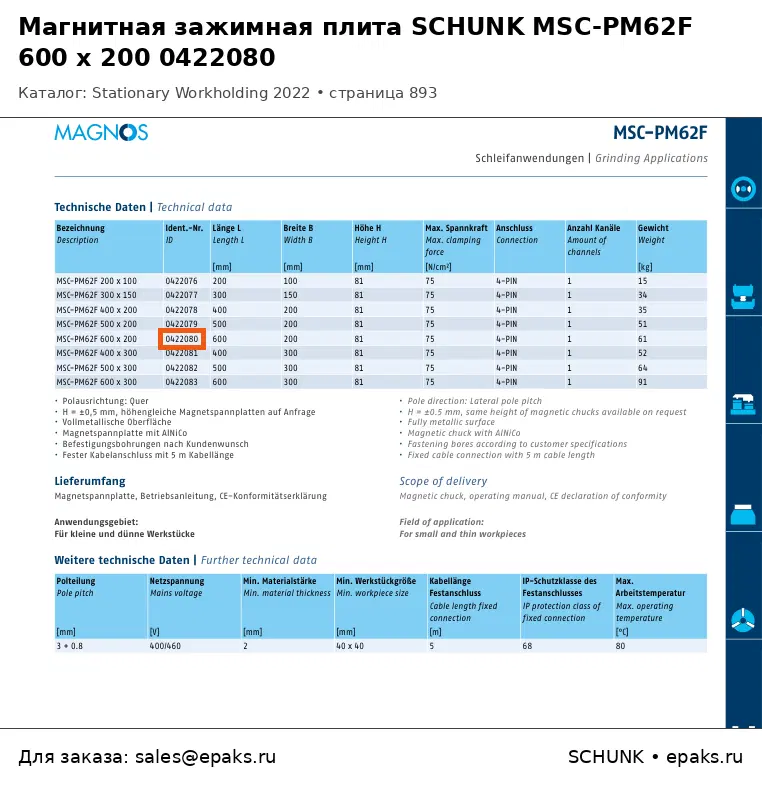 SCHUNK 0422080