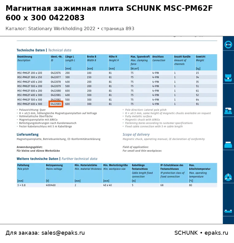 SCHUNK 0422083