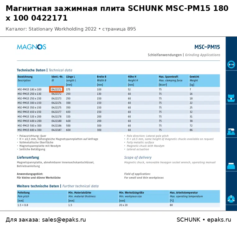 SCHUNK 0422171