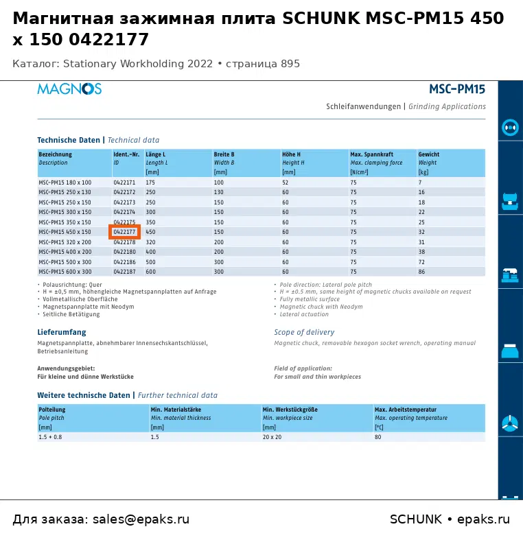SCHUNK 0422177