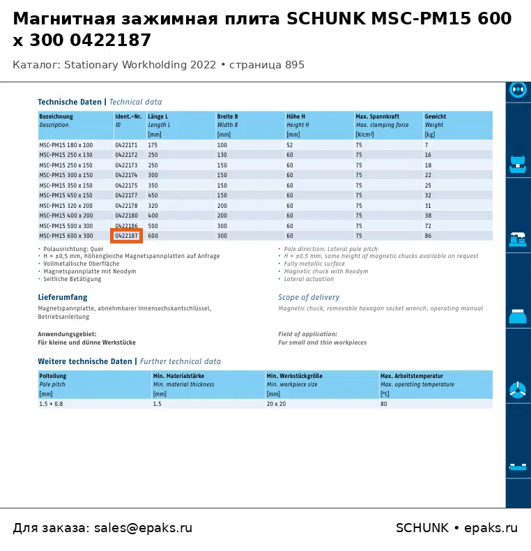 SCHUNK 0422187
