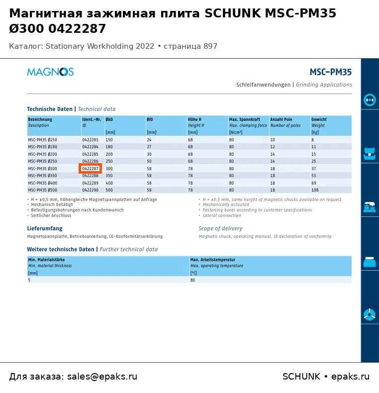 SCHUNK 0422287