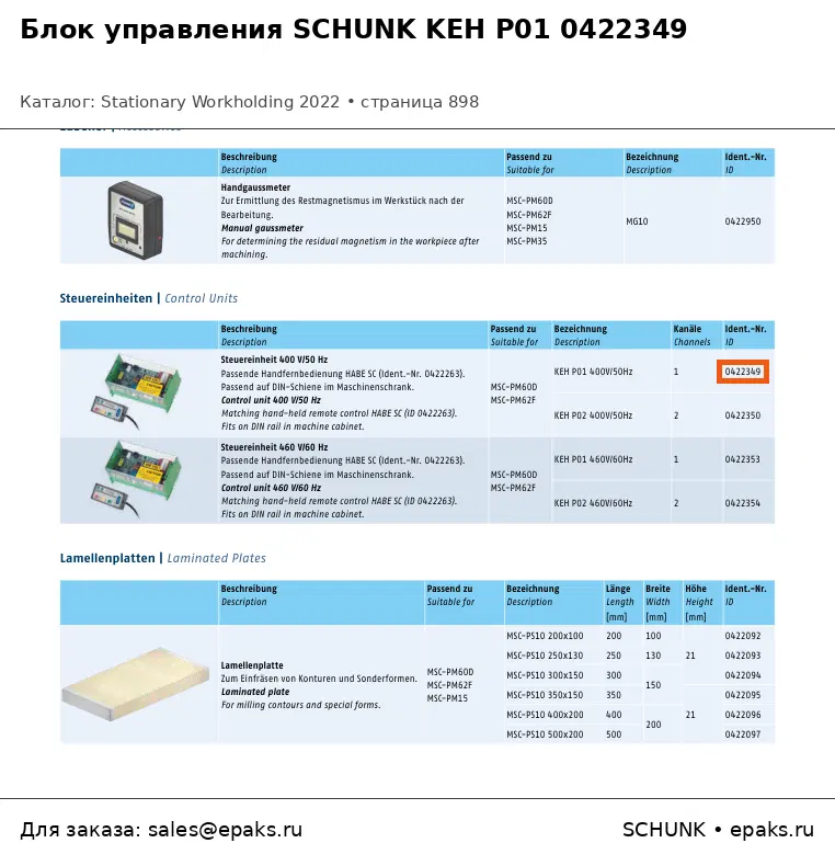 SCHUNK 0422349