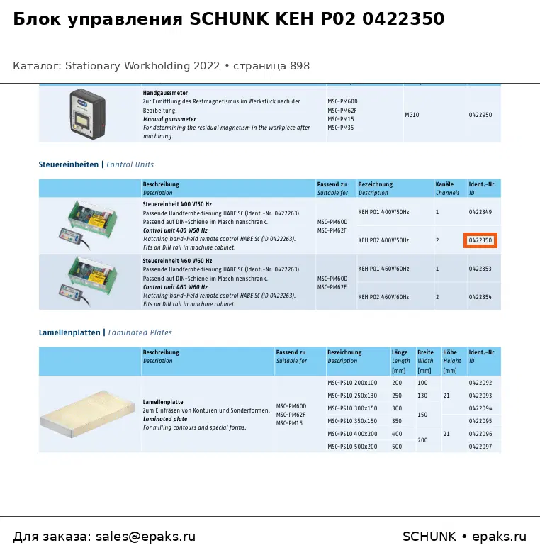 SCHUNK 0422350