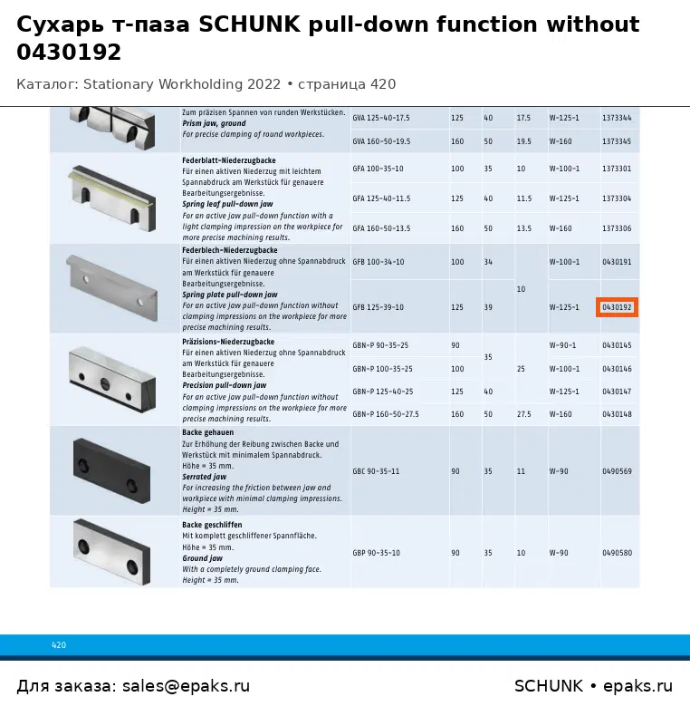SCHUNK 0430192