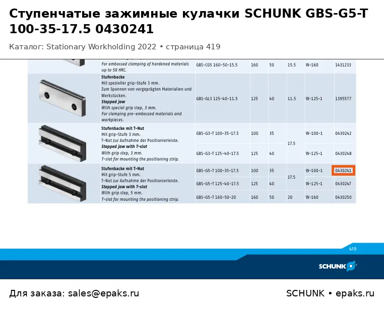 SCHUNK 0430241