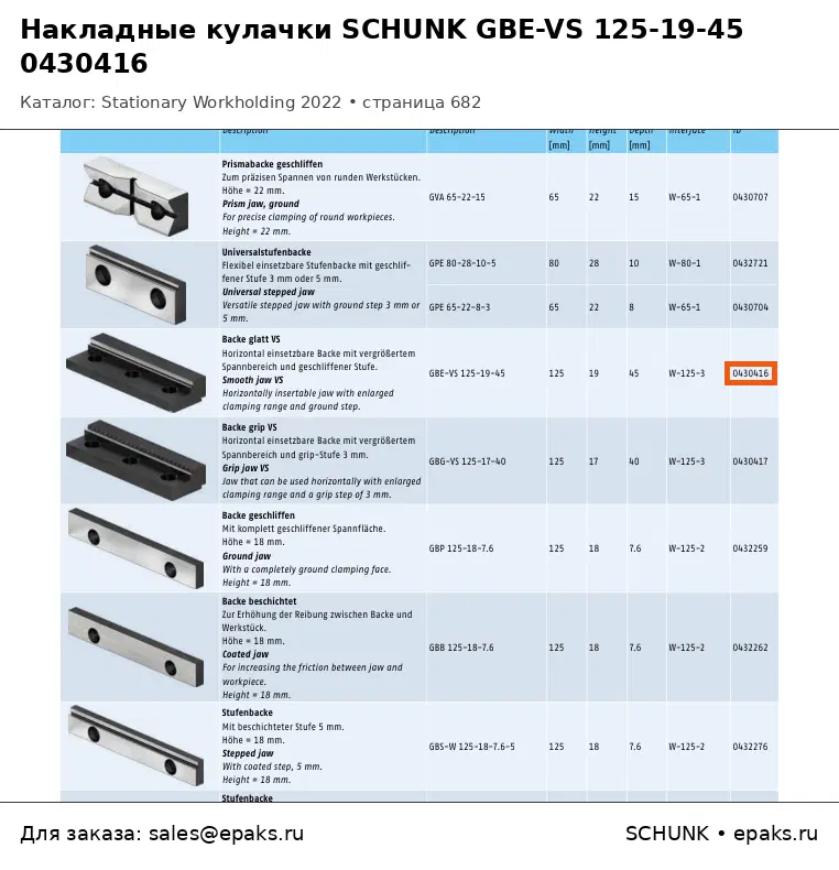 SCHUNK 0430416