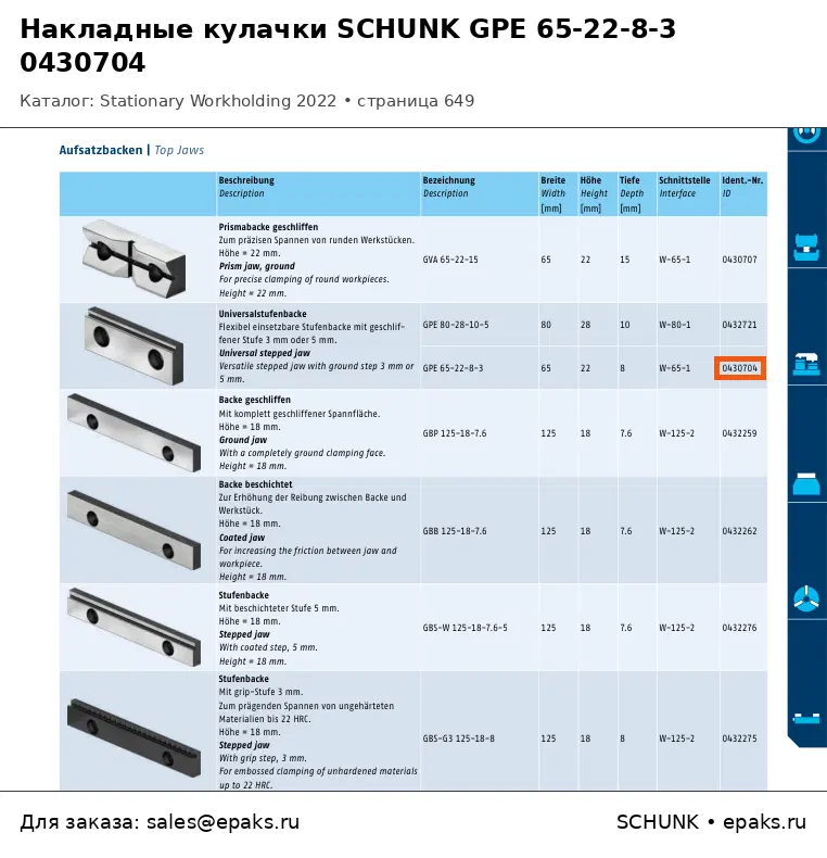 SCHUNK 0430704