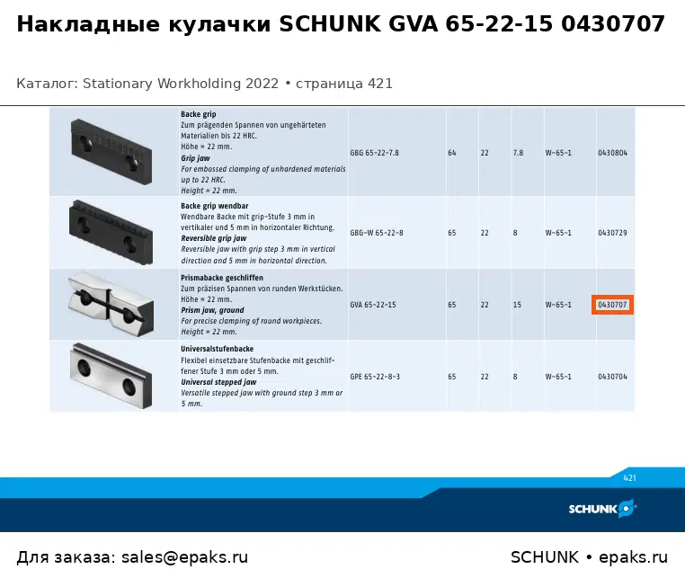 SCHUNK 0430707