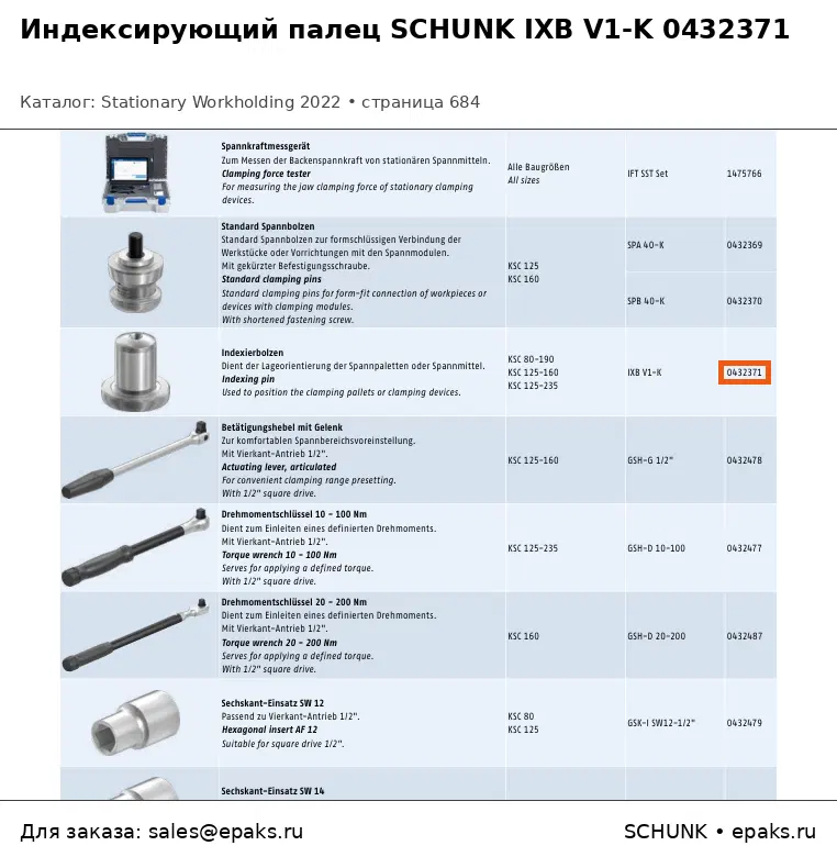 SCHUNK 0432371