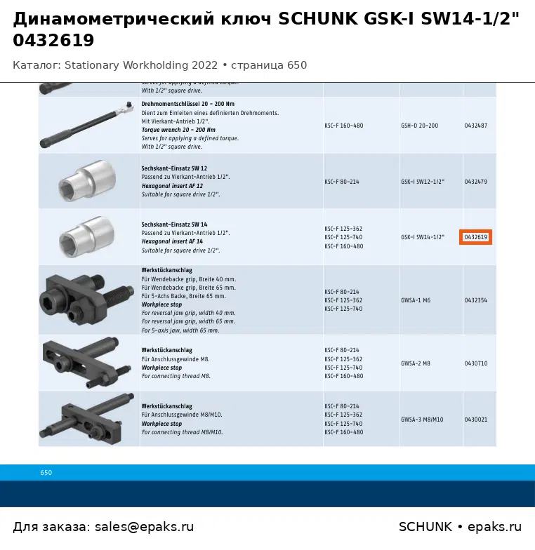 SCHUNK 0432619