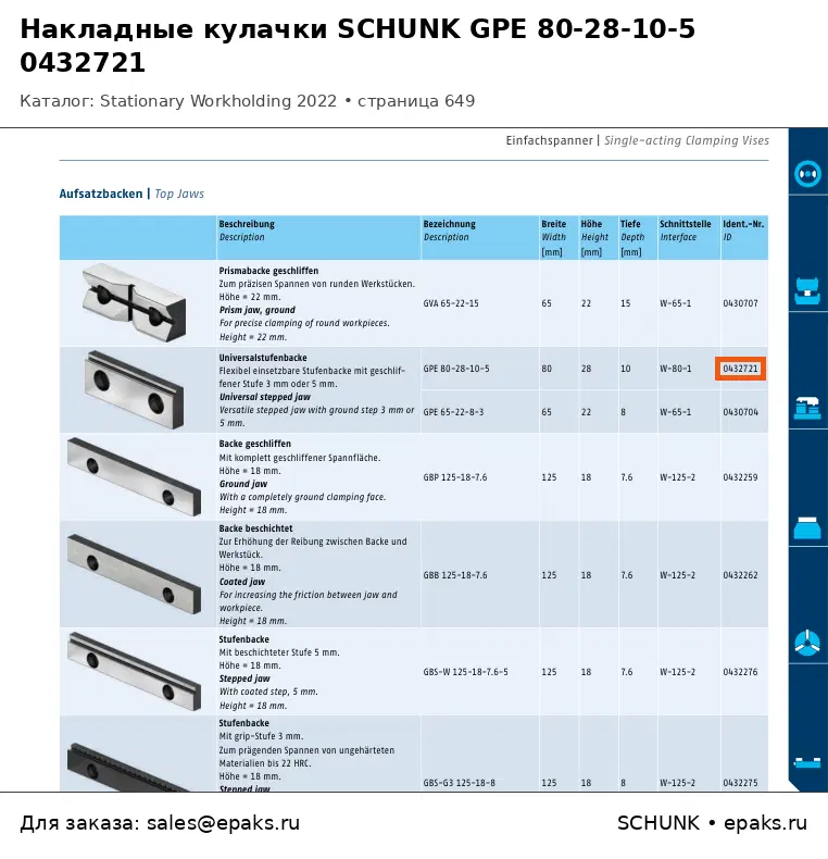 SCHUNK 0432721