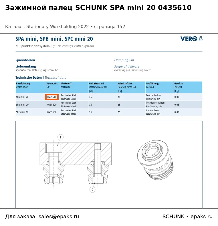 SCHUNK 0435610