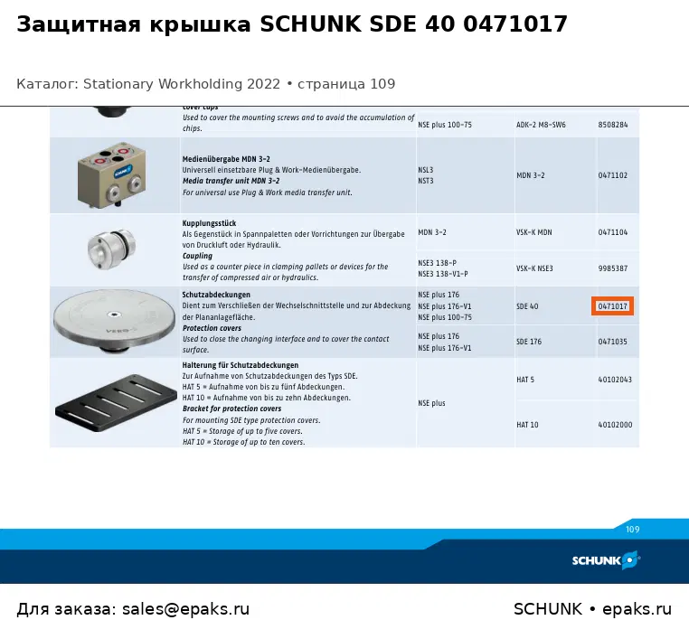 SCHUNK 0471017