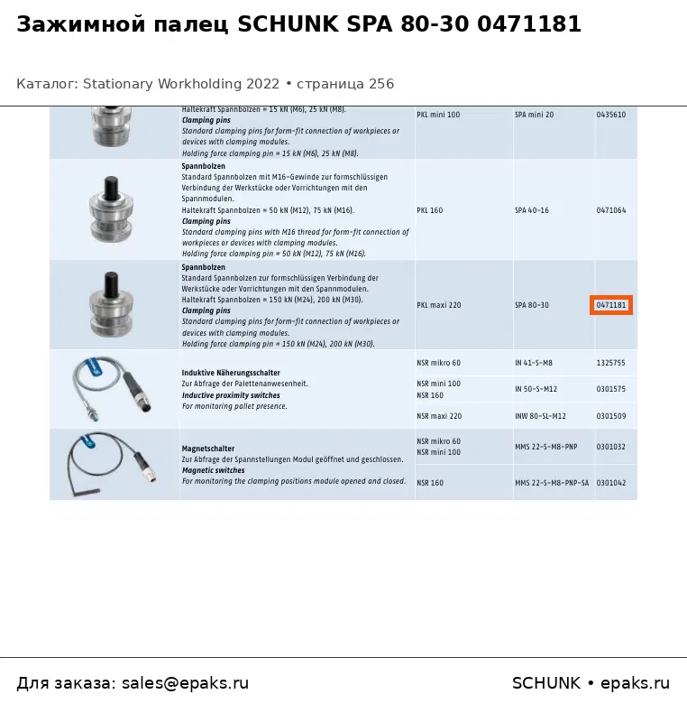 SCHUNK 0471181