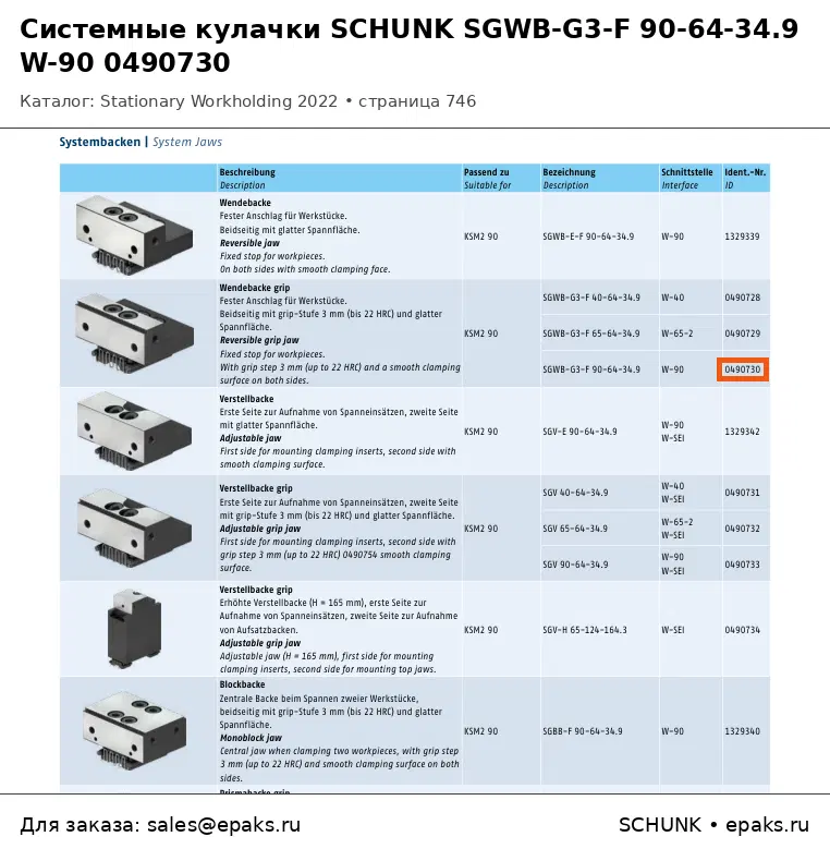 SCHUNK 0490730