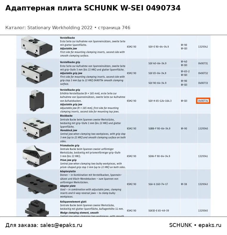 SCHUNK 0490734