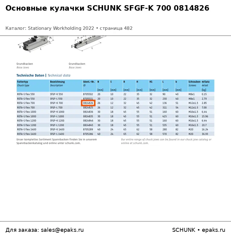 SCHUNK 0814826