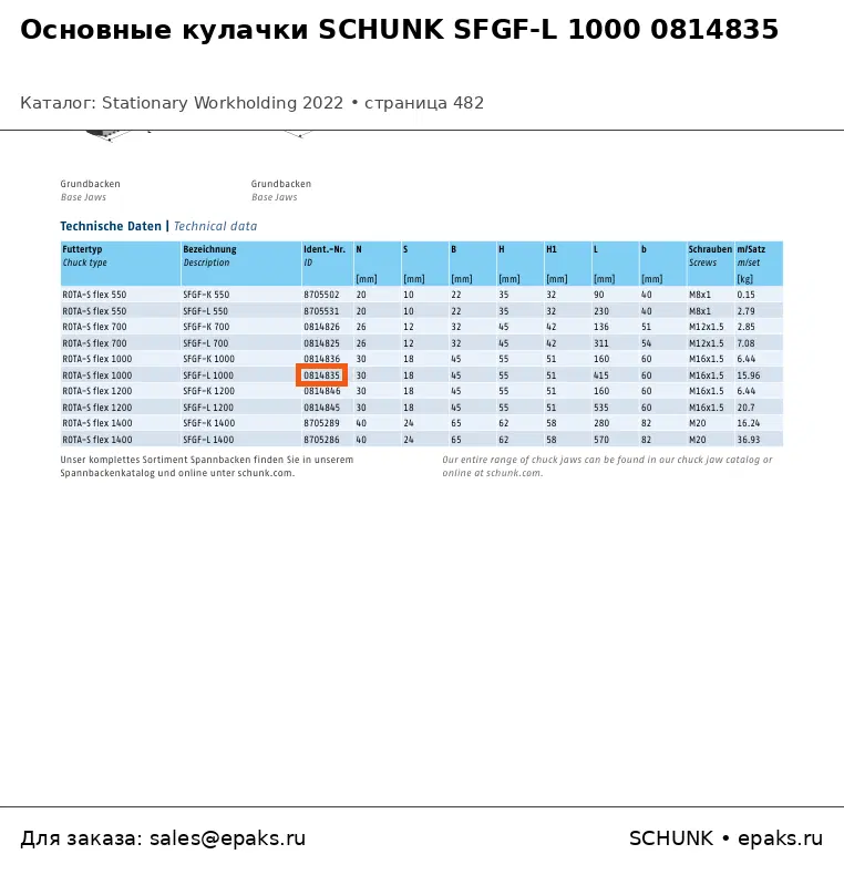 SCHUNK 0814835