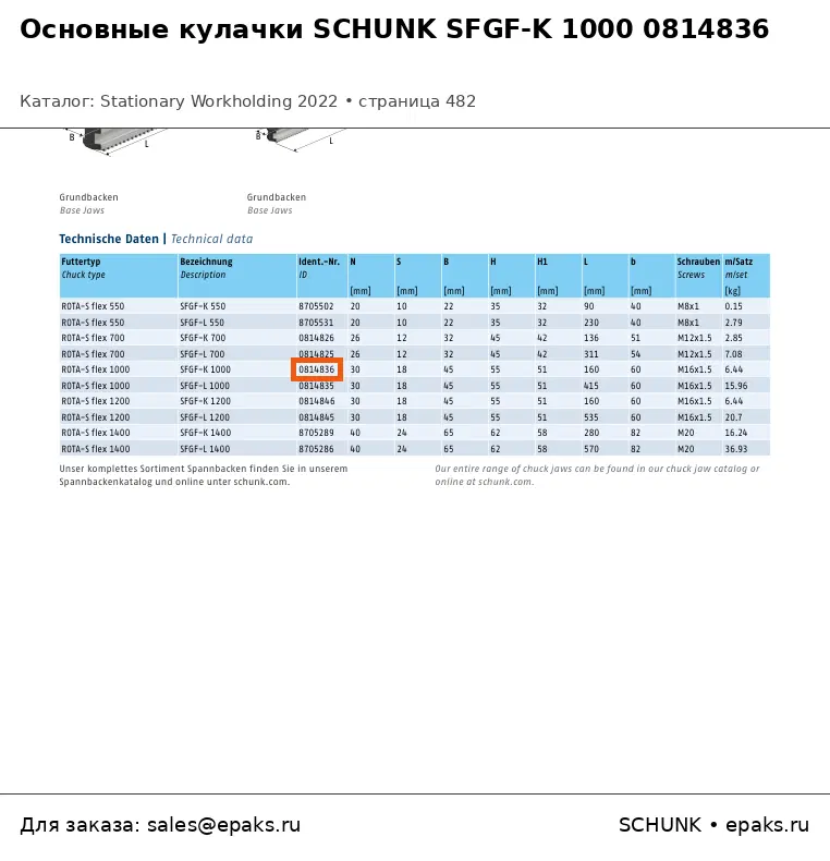 SCHUNK 0814836