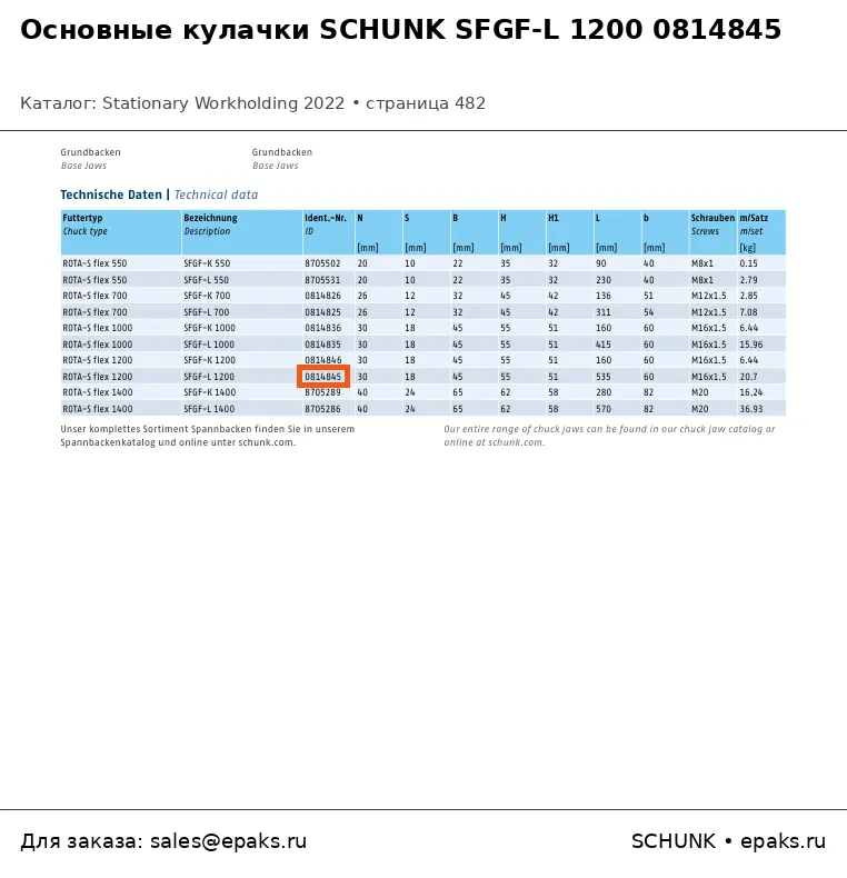 SCHUNK 0814845