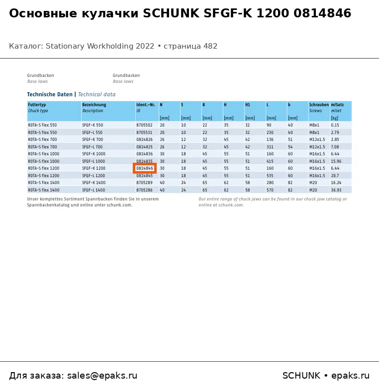 SCHUNK 0814846