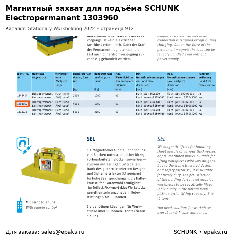SCHUNK 1303960