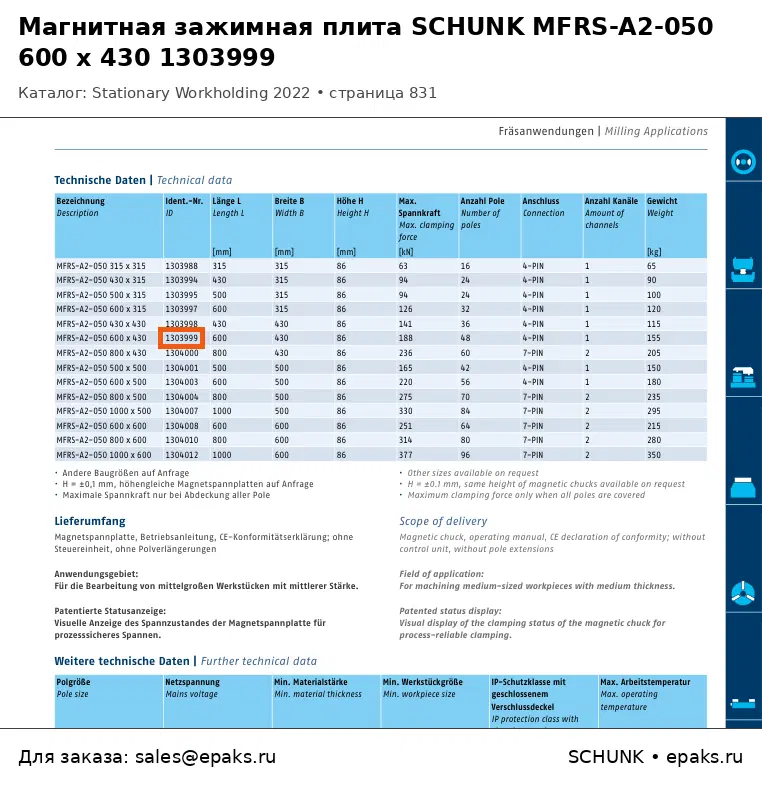 SCHUNK 1303999