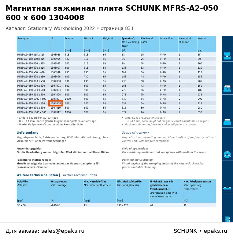 SCHUNK 1304008