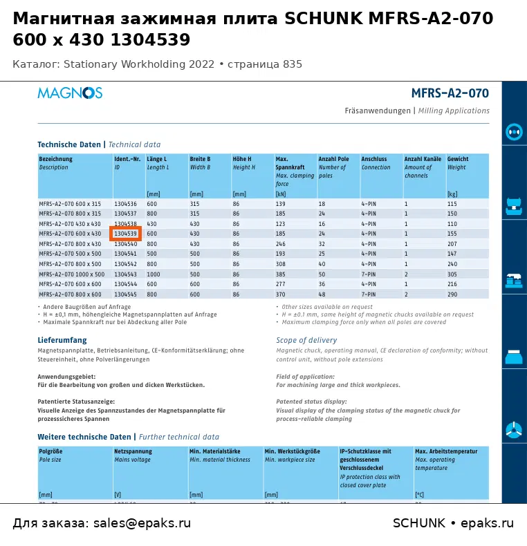 SCHUNK 1304539