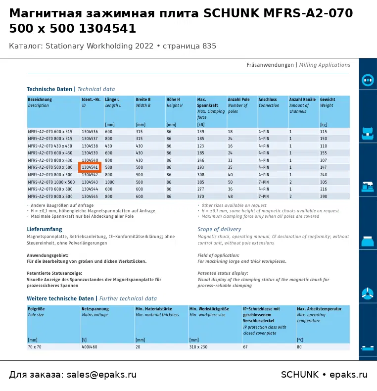 SCHUNK 1304541