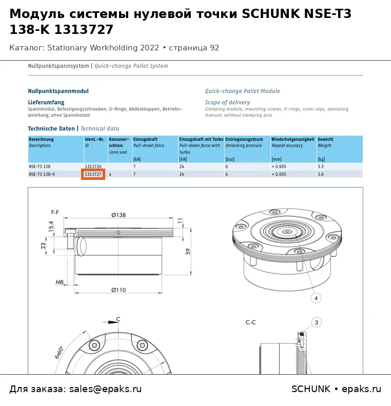 SCHUNK 1313727