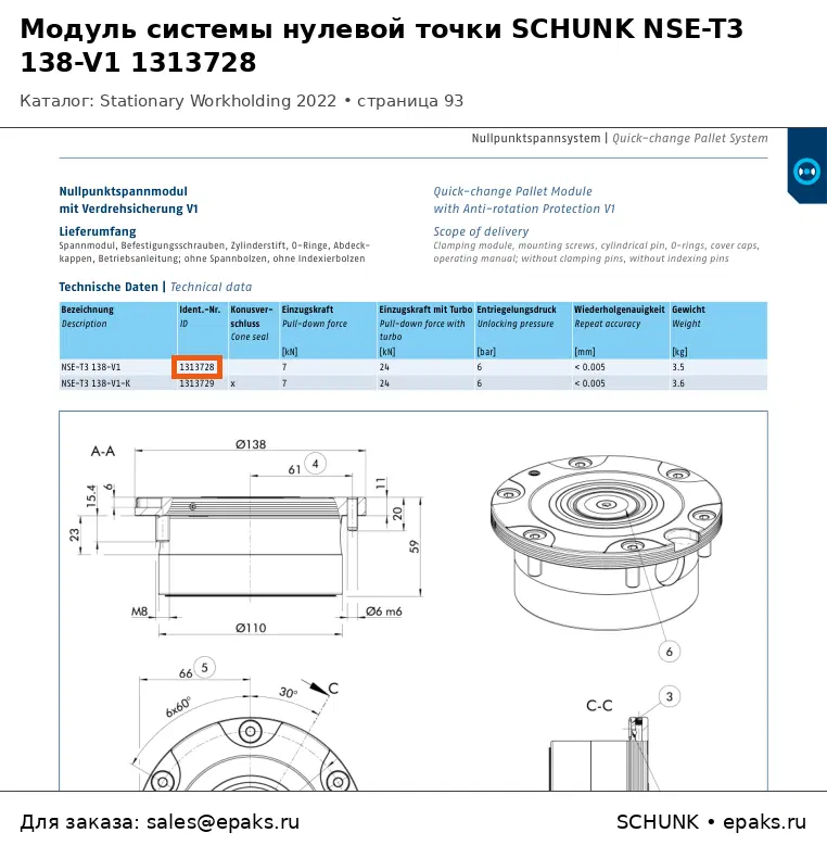 SCHUNK 1313728